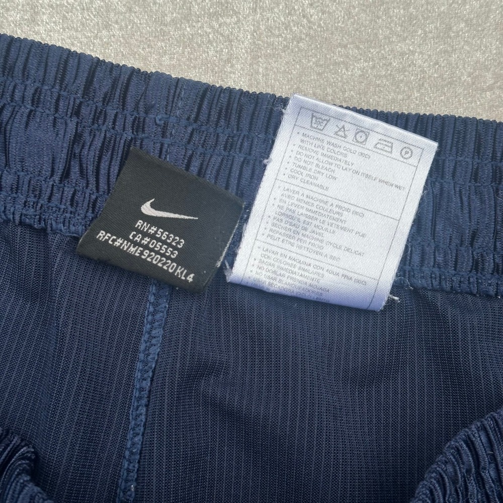 Vintage Nike Basketball Shorts Men's Large Navy White Y2K Swoosh Athletic - Picture 4 of 9